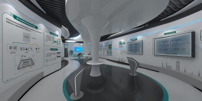 现代科技展厅3D模型下载